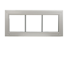 Double Pane Transom Window 36″ x 16″ White FL. Approved Argon Gas Low E DP50