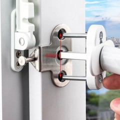 1/2Set Child Cat White Finish Tilt Turn Window Restrictor Stay Safely Lock Catch