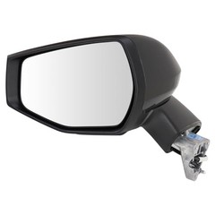 Left Driver Side Power Heated Mirror Smooth Black Paint to Match Compatible