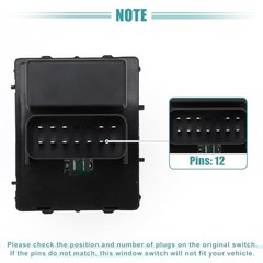 Front Left Window Switch for Jeep Wrangler 2007-2010 4602756AB