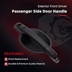Exterior Door Handle Set – Front Driver Left Passenger Right Texture Black