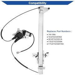 741-586 Power Window Regulator with Motor Compatible Front Left Driver Side