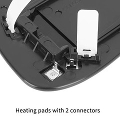 Mirror Glass Heated with Backing Plate Driver Side Left Side Rear View Mirror
