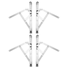 4Pcs Casement Window Hinge, 14-inch Stainless Steel Friction Stay Hinges