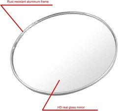 3″ Round Convex Wide Angle Rear View Mirror with Aluminum Frame Size: 1 piece