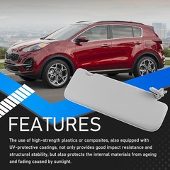 Driver Side Sun Visor Compatible with 2017 2018 2019 2020 2021 2022 KIA Left