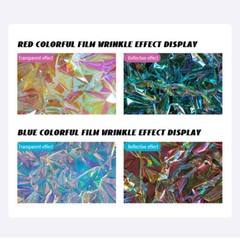Dichroic Iridescent Window Film Rainbow Self Adhesive Glass Sticker Home Decor