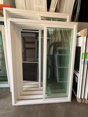 Vinyl Sliding Patio Doors-Tempered–Whit&Black 60×80/72×80/96×80/96×96/108×80/144