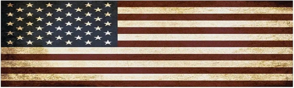 Patriotic Bumper Sticker Decal 10×3 Inch Conservative Republican USA Flag Americ