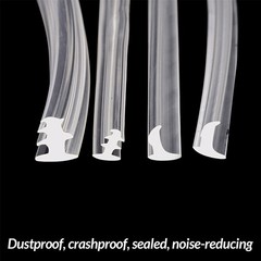 Silicone Rubber Window & Door Gasket Seal Flipper Glazing Rubber Draught Seal