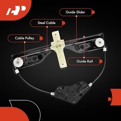 Jeep KL Rear Passenger Side Power Window Regulator – Without Motor