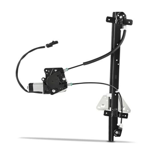 Front Driver Side Power Window Regulator with 2-Pin Motor Assembly for Dodge