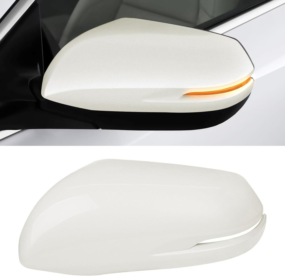 Compatible with CRV 2017-2022/HRV 16-22 Left Driver Side Mirror Left Pearl White