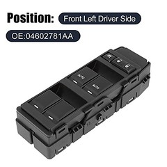 Jeep Master Driver Side Power Window Switch 04602781AA Replacement