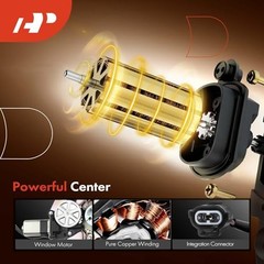Power Window Regulator with Motor Compatible with Honda Front Passenger (RH)