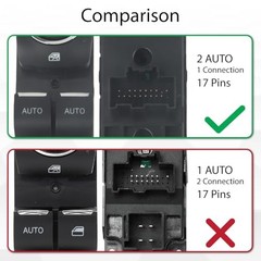 Power Window Switch Driver Side | Compatible with Ford Explorer 2011-2015