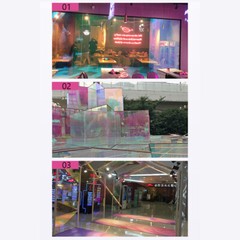Dichroic Iridescent Window Film Rainbow Self Adhesive Glass Sticker Home Decor