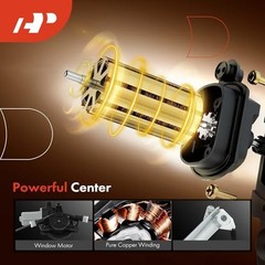 Front Right Passenger Side Electric Power Window Regulator with Motor