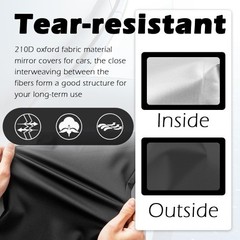 2PCS Side Mirror Covers, Drawstring-style Mirror Covers Provide Protection from