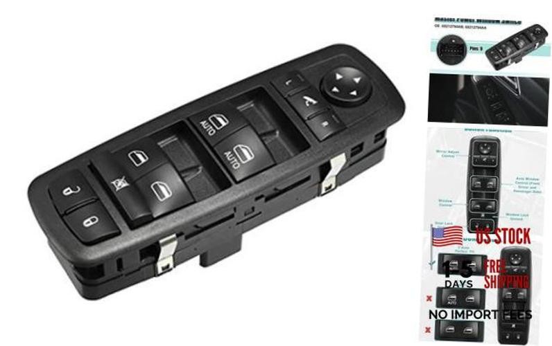 Front Left Driver Side Master Power Window Switch Fit for Ram 1500 2500 3500