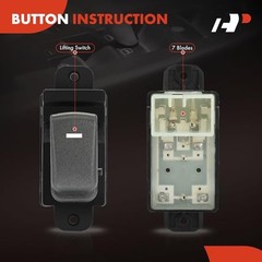 Power Window Switch Compatible with Hyundai Sonata 2011 2013 2014, FWD Only,