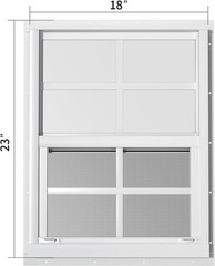 Rust-Resistant White Windows – 18×23 Flush Mount