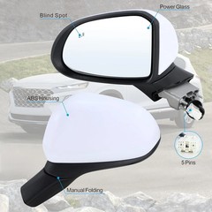 Left Driver Side Mirror Compatible With 2019 2020 2021 2022 2023 Hyundai Santa F