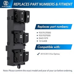 Power Window Switch Driver Side – Master Window Switch Compatible with 2010