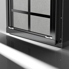 24″ x 36″ Black Shed Windows 2 Pack,Small Windows with Tempered Glass – Flush.