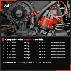 Ignition Distributor with Cap and Rotor Compatible with Mitsubishi Mirage