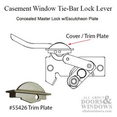 Truth Sash lock Escutcheon Cover, Trim – Goldtone
