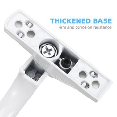 Sturdy White Aluminum Alloy Door Handle Reusable for External Right Window