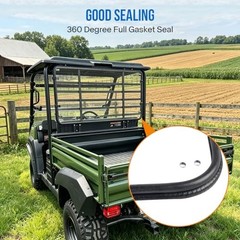 Rear Windshield for Mule 4000 4010, 1/5″ Thick One-piece Rear Window Clear