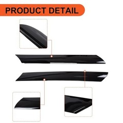 Windshield A-Pillar Trim Compatible with 2010-2013 Kia Soul Exterior Pair
