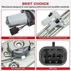 751-648 Power Window Regulator with Motor Driver Front Left 2012-2017 Fiat 500