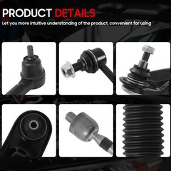 10Pcs Front End Suspension Kit for 2011-2016 Hy-undai Elantra Sedan/ 12-17 Ve…