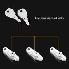 New T-Lock Window Safety Locks Door Sash Jammer Security Restrictor Lock Latch