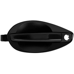 Exterior Door Handle, Front Driver Left Side, Black Plastic, 2003-2008