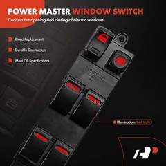 Front Left Driver Side Power Window Switch – Only Driver Auto Down – Auto Down