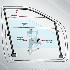 748-476 Power Window Regulator Driver Front Left 2006-2011 for Honda Civic