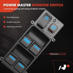 Master Power Window Switch Compatible with Honda Accord Value Package 2005