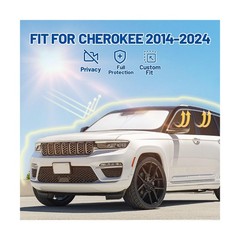 Car Window Shades for Jeep Cherokee 2014-2024 Accessories – Full Set 8PCS Sid…