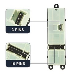 25401-ZT10A Car Master Power Window Switch Set Front Driver Side for Nissan