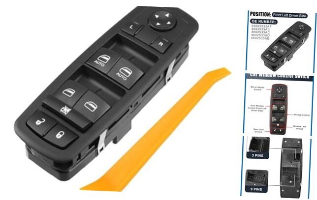 Front Left Driver Side Power Window Switch