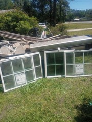Shed Windows and More 24in x 27 in Home Window with Tempered Glass – White