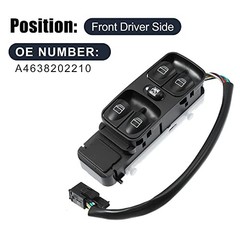 X AUTOHAUX A4638202210 Car Master Power Window Switch Front Driver Side for