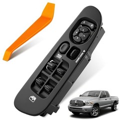 Power Window Switch Fit for 2002-2008 Dodge Ram 1500 2500 3500 Truck Black