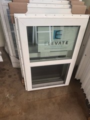White Vinyl Single Hung Window 24×36 2×3 Double Pane Argon New Replacement