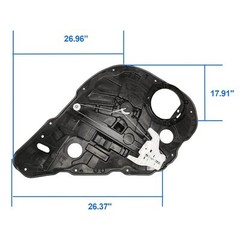 Rear Right Power Window Regulator with Panel for Optima 2016-2021, 82481-D4000