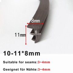 Rubber Window Door Gasket Seal Strip Glass Fixed Repair Seal Waterproof Layer